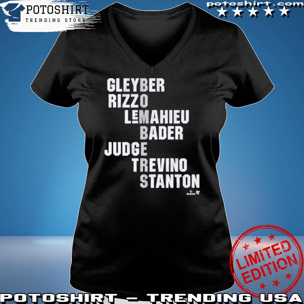 Bombers Names Gleyber Rizzo Lemahieu Bader Judge Shirt, hoodie