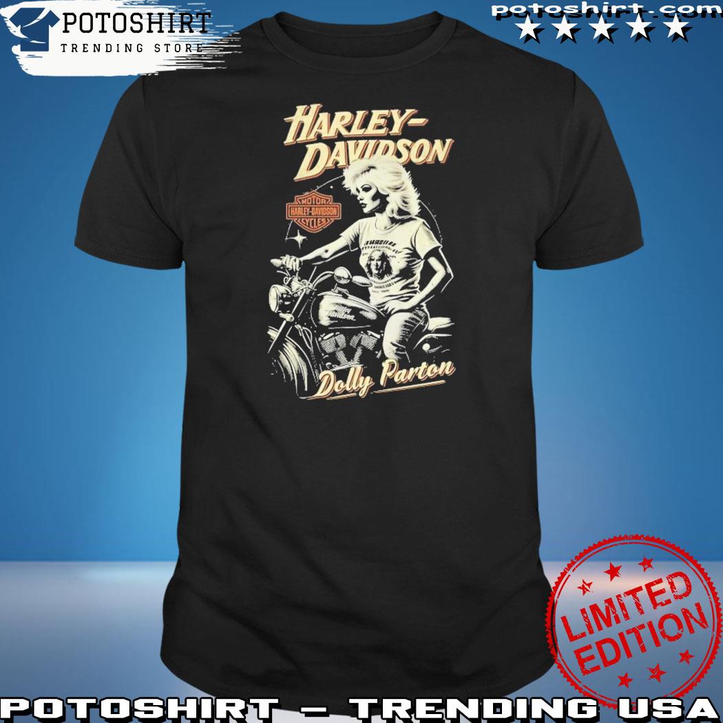 Official harley Davidson Motor Cycles Dolly Parton T-Shirt