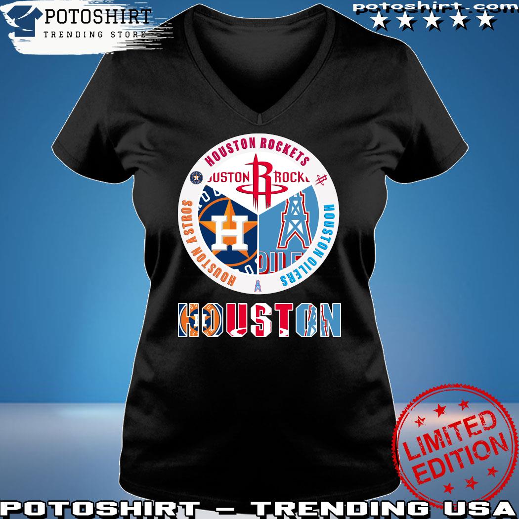 Houston Astros sports team Rockets Cougars Texans Logo 2023 Shirt, hoodie,  longsleeve, sweatshirt, v-neck tee