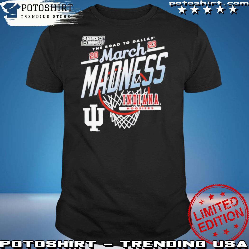 Official indiana Hoosiers men’s basketball 2023 NCAA march madness the road to final four shirt