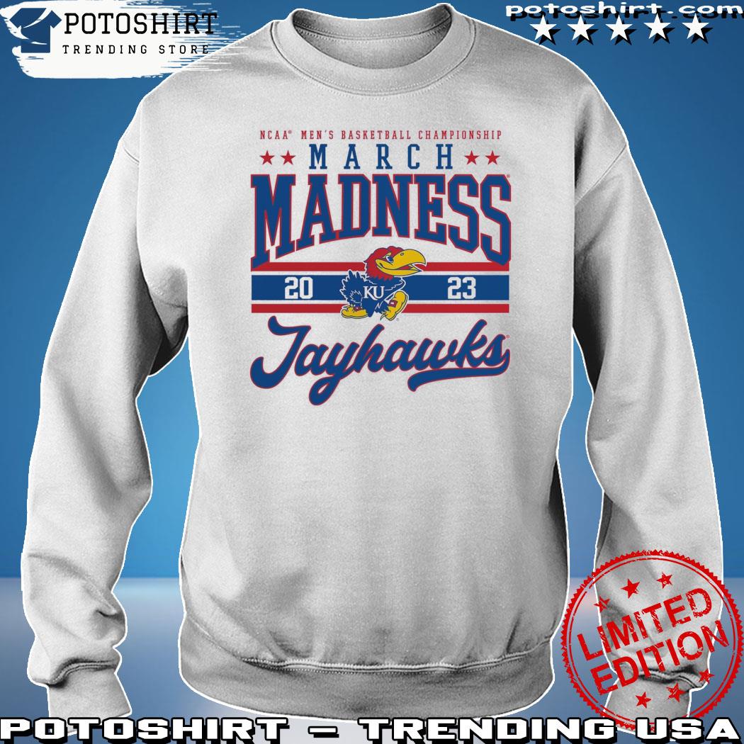 Official kansas jayhawks ncaa men's basketball championship march madness 2023 s sweatshirt