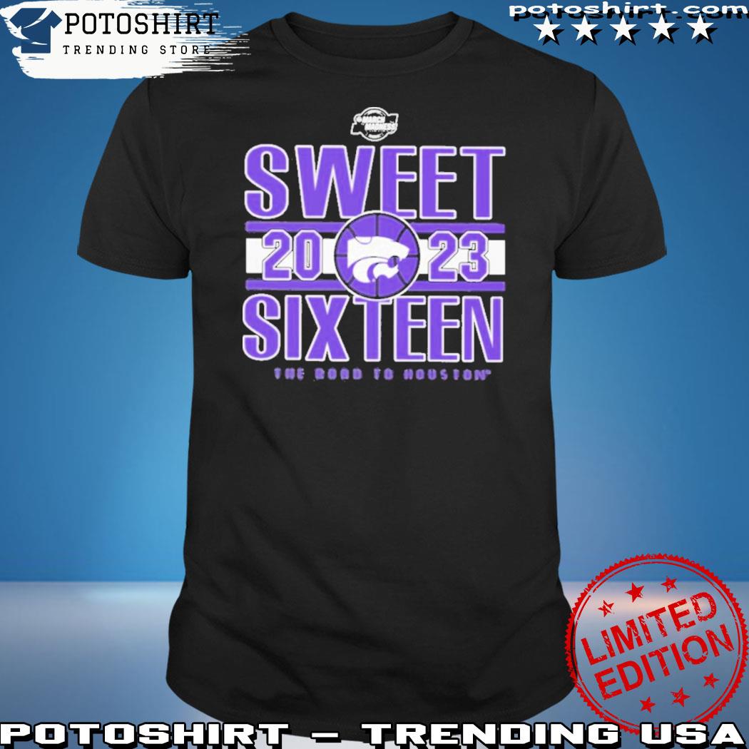 Official kansas State Wildcats Sweet 2023 Sixteen The Road To Houston Shirt