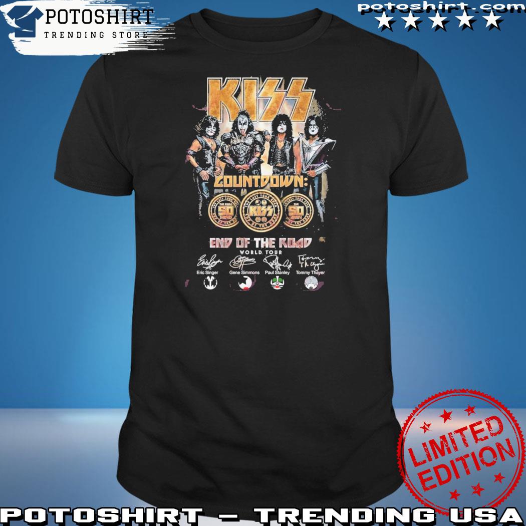 Græsse Stjerne kun Official kiss Countdown The Final 50 Show The Last Tour Ever End Of The  Road World Tour T-Shirt, hoodie, sweater, long sleeve and tank top