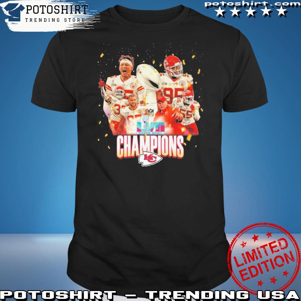 Official lVII Super Bowl Champions Kansas City Chiefs KC T-Shirt