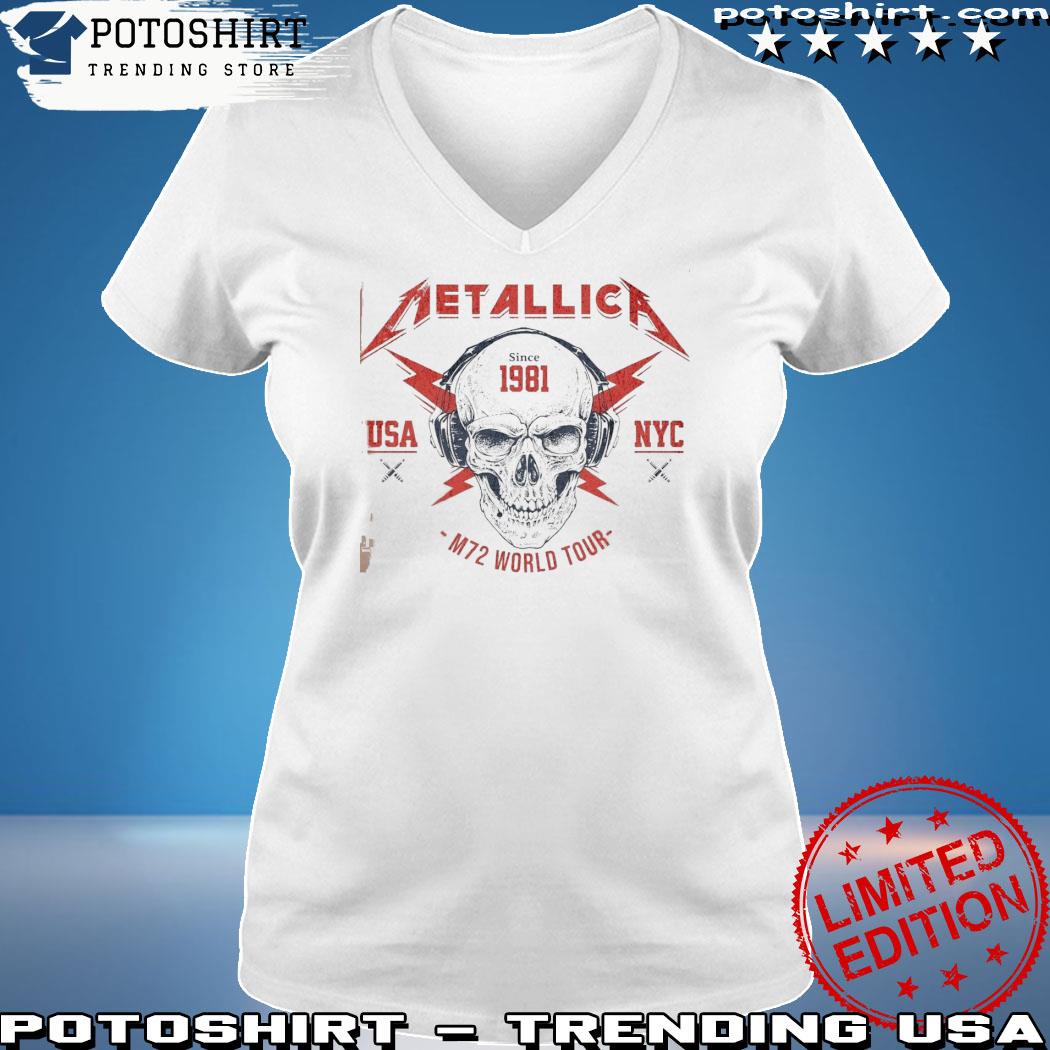 Official metallica Band M72 World Tour Shirt woman shirt