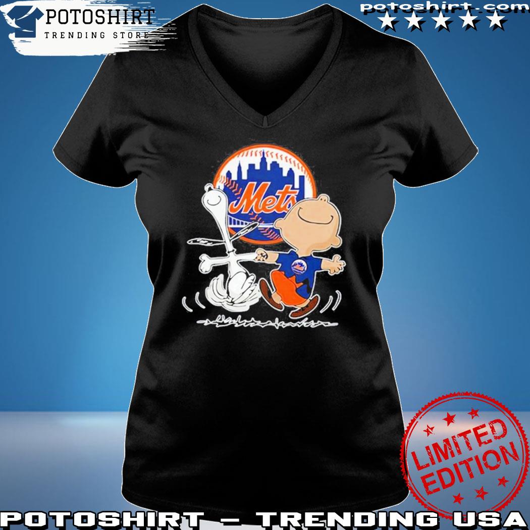 Official new York Mets Charlie Brown Snoopy New York Mets T-Shirt