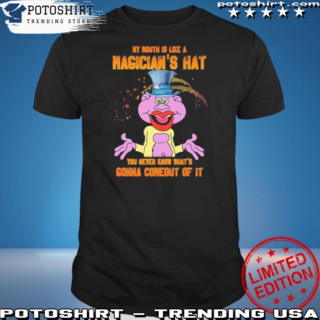 Official peanut Jeff Dunham my mouth is like a magician's hat you never know that's gonna conneaut of it shirt