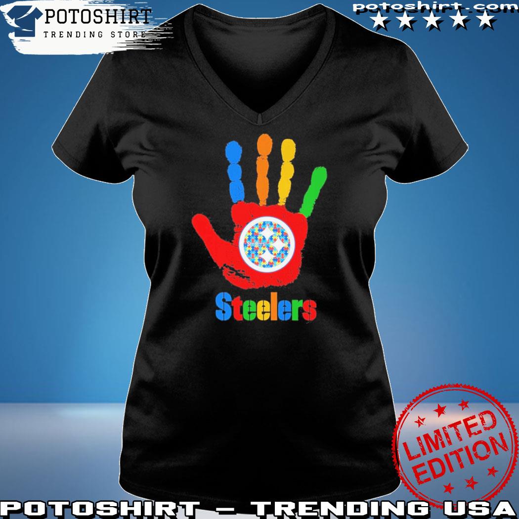 Pittsburgh Steelers Hand Autism 2023 NFL Shirt - Freedomdesign