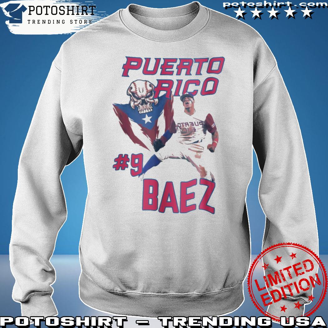 Men's Puerto Rico Baseball Javier Baez White 2023 World Baseball