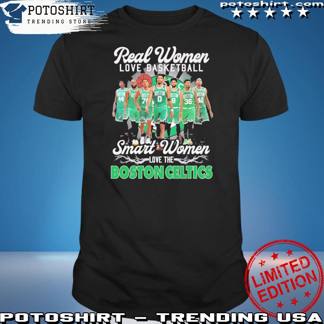 Official real women love basketball smart women love the bosto celtics 2023 t-shirt