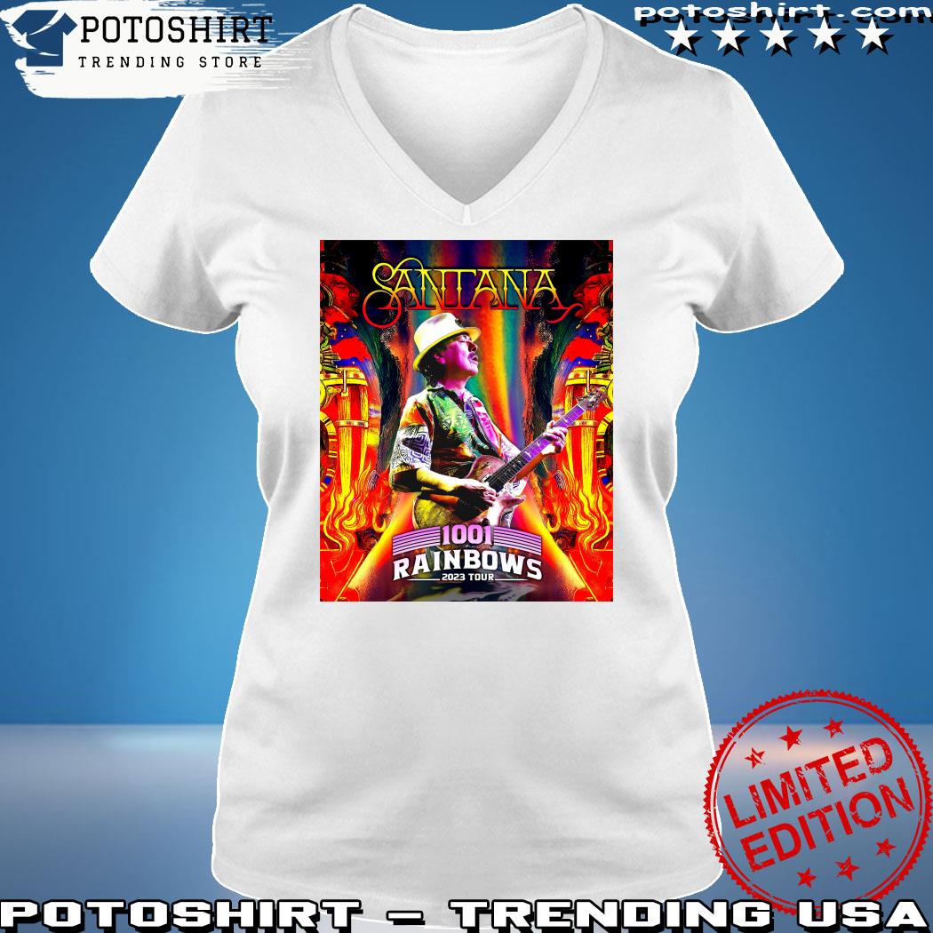 Official santana 1001 rainbows tour 2023 t-shirt, hoodie, sweater, long  sleeve and tank top