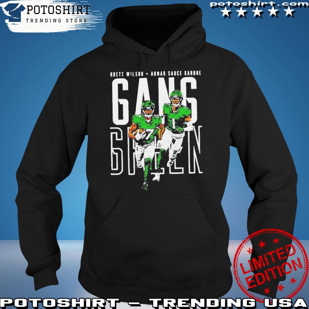 Sauce Gardner & Garrett Wilson New York J Gang Green T-Shirt, hoodie,  sweater, long sleeve and tank top