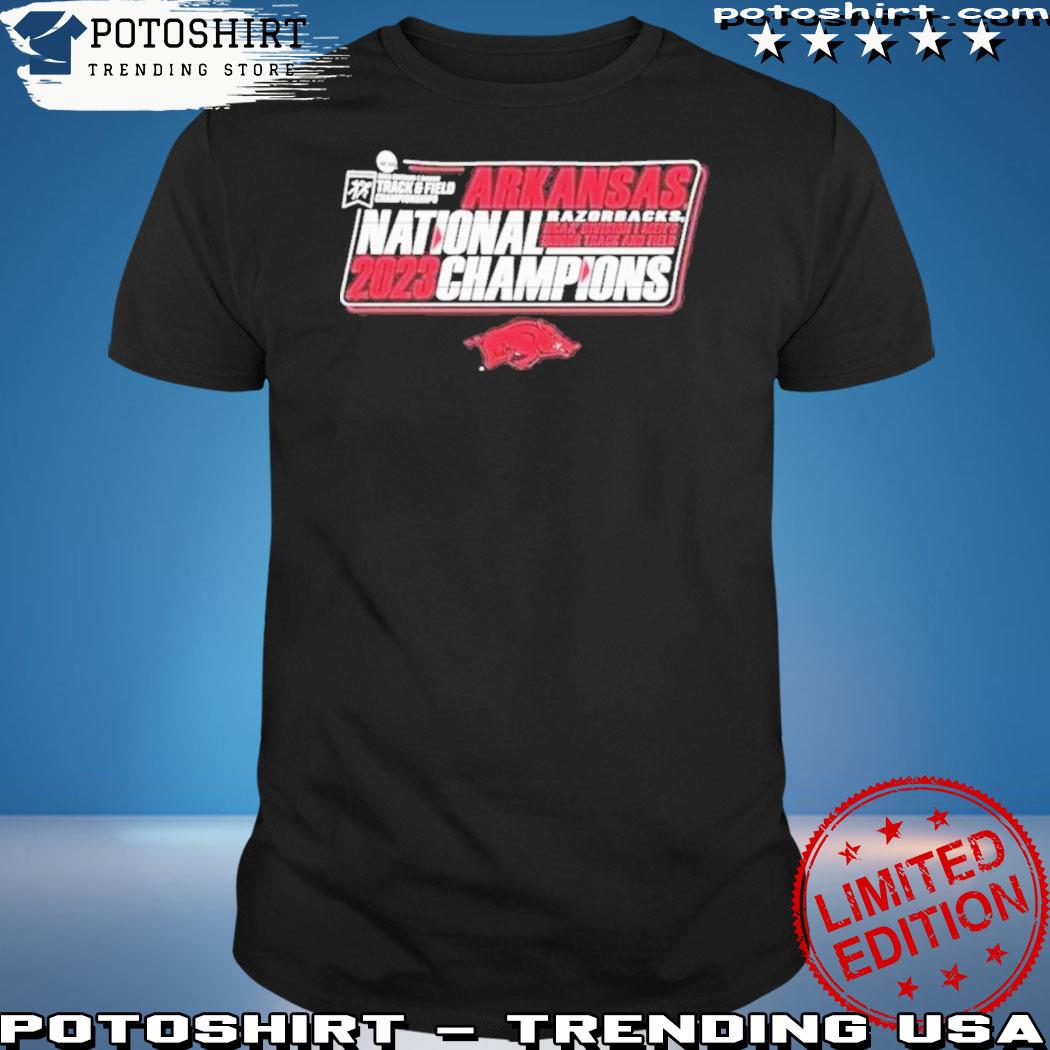 Official university Of Arkansas 2023 Men’s Indoor Track & Field National Champions Shirt