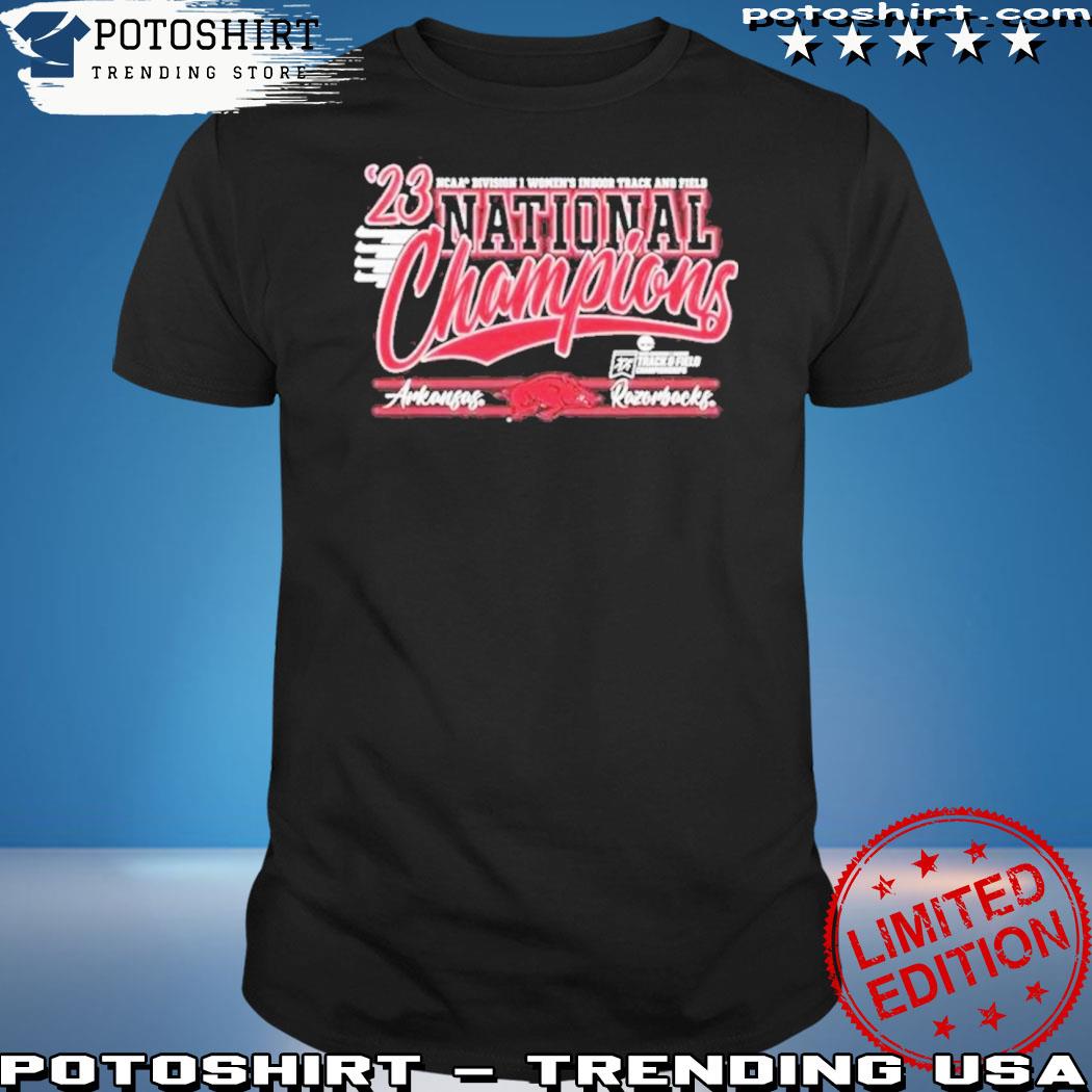 Official university Of Arkansas Women’s Indoor Track & Field 2023 National Champions Shirt