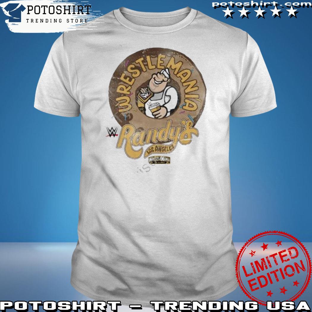 Official wrestlemania randy's donuts los angeles shirt