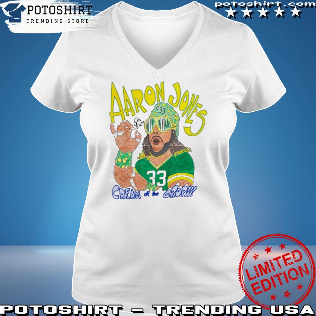 Aaron jones 33 cream of the crop 2023 shirt, hoodie, sweater, long