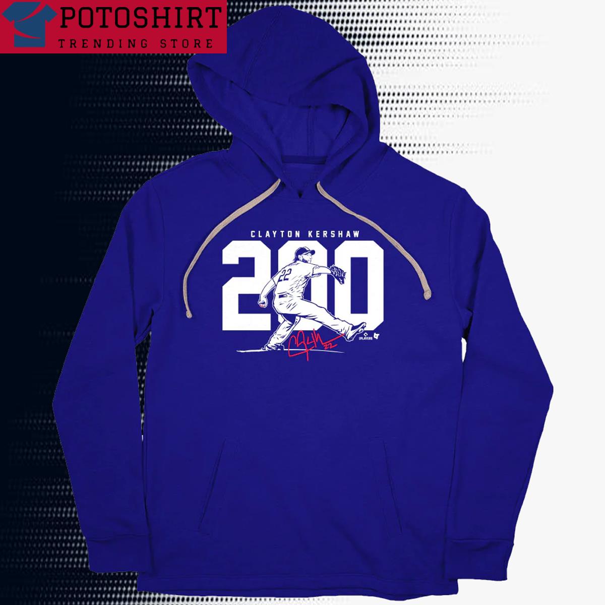 Clayton kershaw 200 shirt, hoodie, sweater, long sleeve and tank top