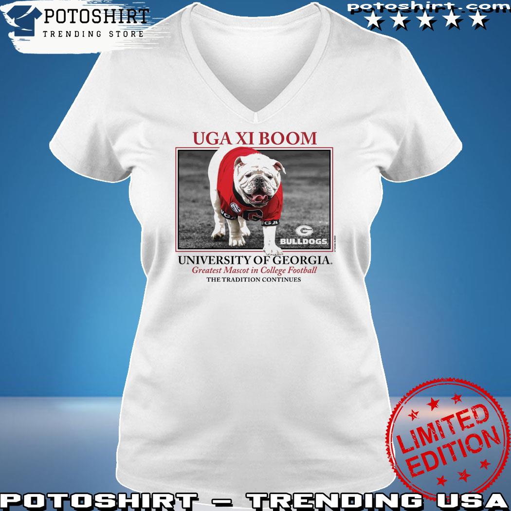 Men's White Georgia Bulldogs UGA XI Boom T-Shirt