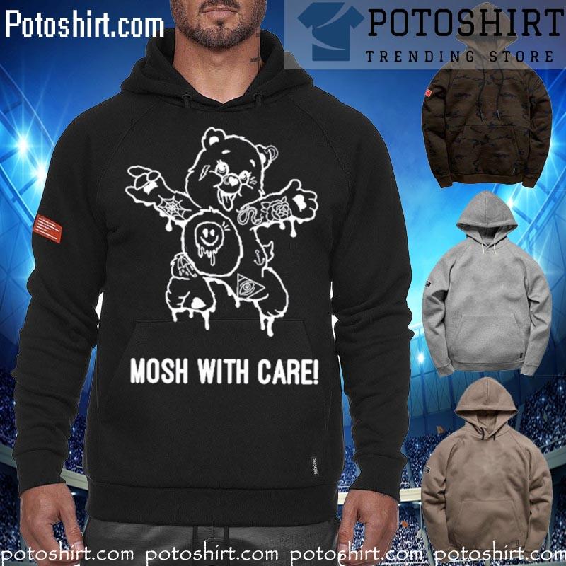 NickJordan mosh with care T-s hoodiess