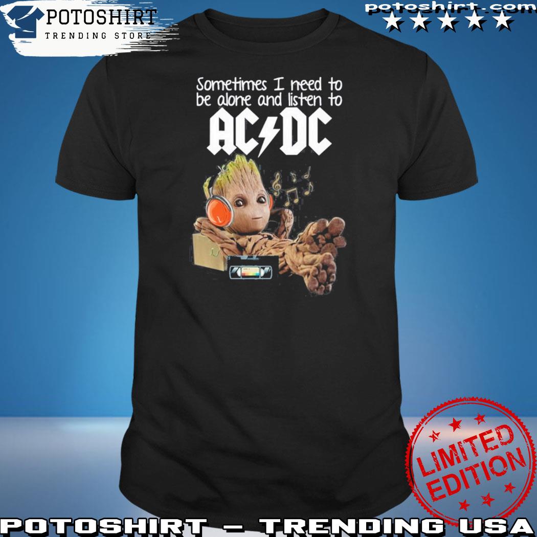 Official aC DC Groot Listen ACDC Music T-Shirt