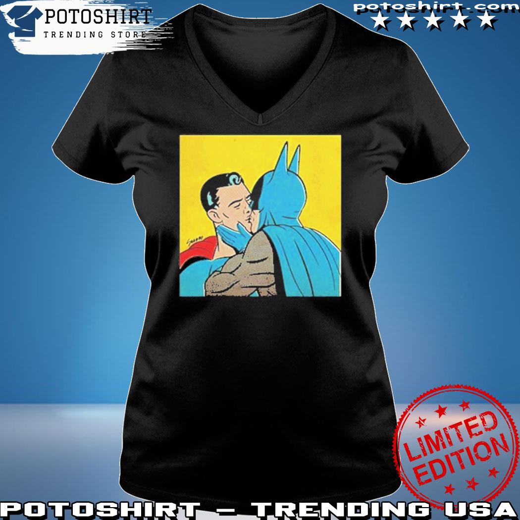 Official batman And Superman Kissing T-Shirt, hoodie, sweater, long sleeve  and tank top