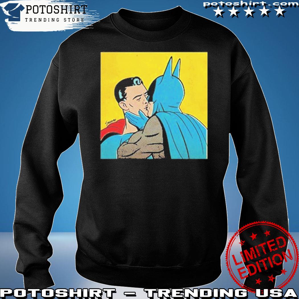 Official batman And Superman Kissing T-Shirt, hoodie, sweater, long sleeve  and tank top