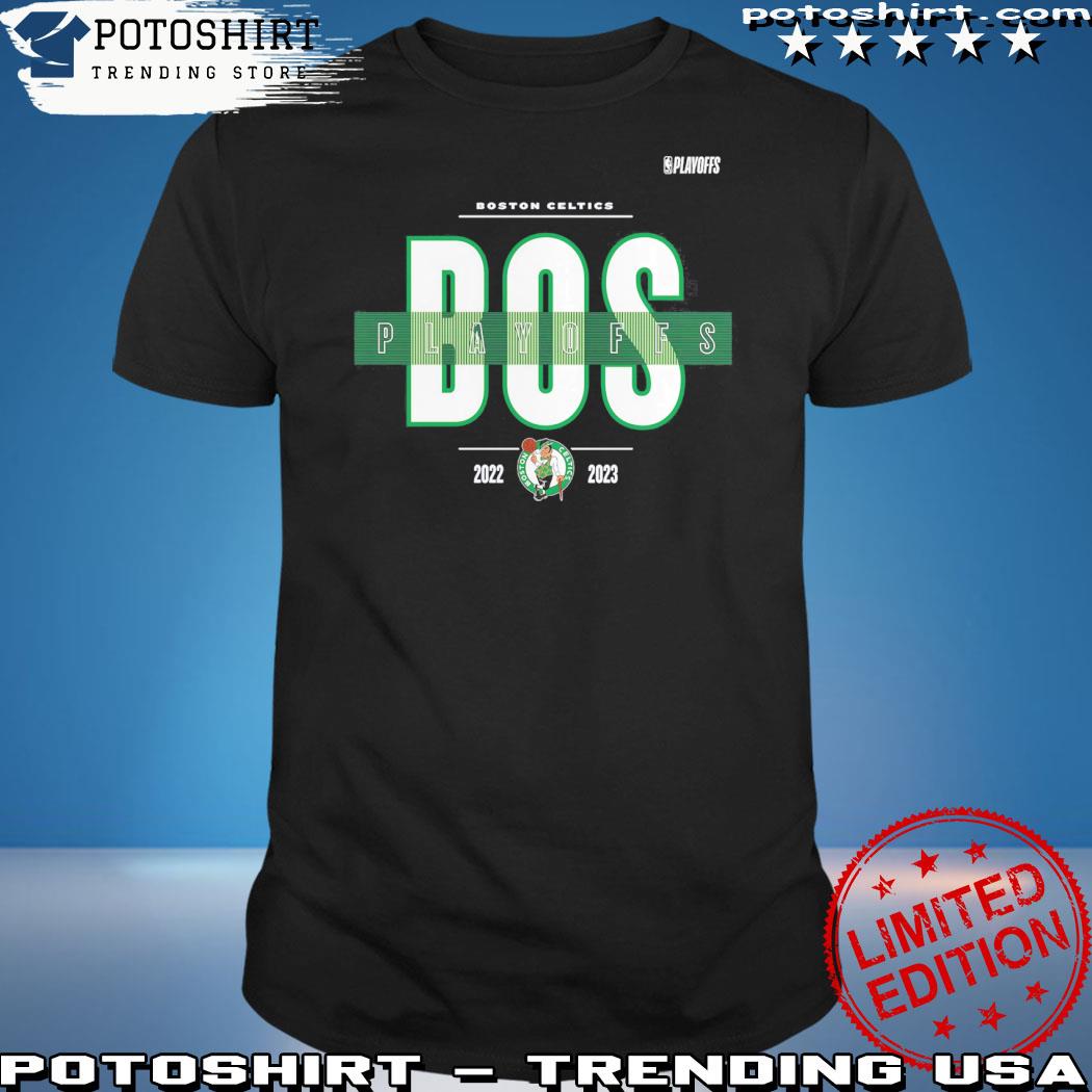 Official boston Celtics Branded 2023 NBA Playoffs Jump Ball T-Shirt