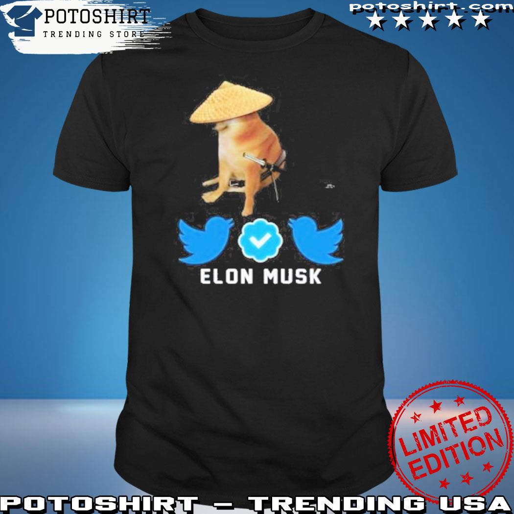 Official cheems Doge Elon Musk Twitter Shirt