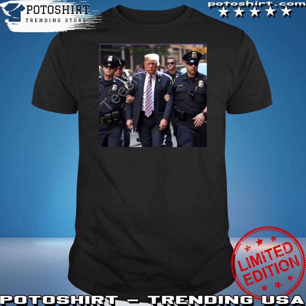 Official donald Trump walking arrested shirt