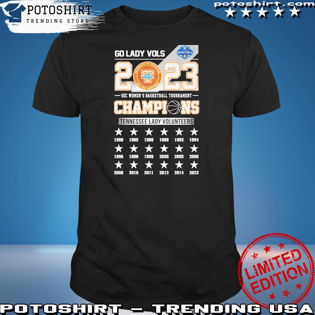 Official go lady vols 2023 sec women's basketball tournament cahmpions Tennessee lady volunteers shirt