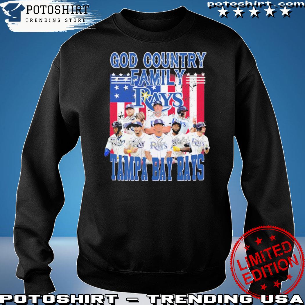 Official god Country Family Tampa Bay Rays Baseball American Flag