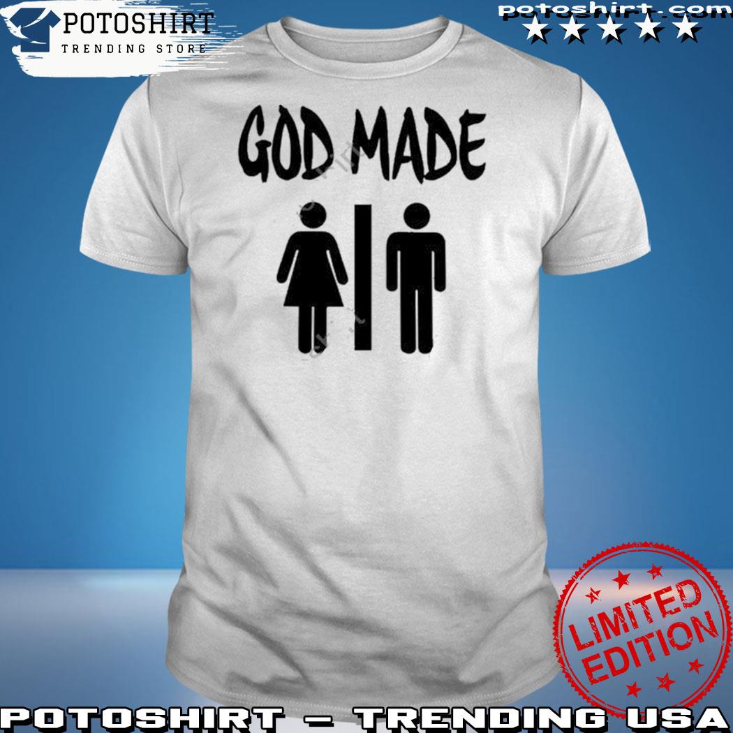 Official god made man woman shirt