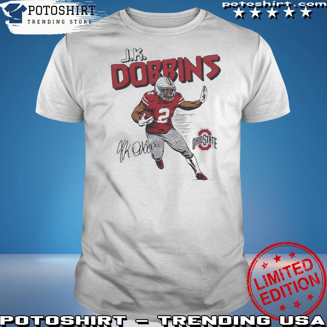 J.k. dobbins ohio state signature shirt, hoodie, sweater, long sleeve and  tank top