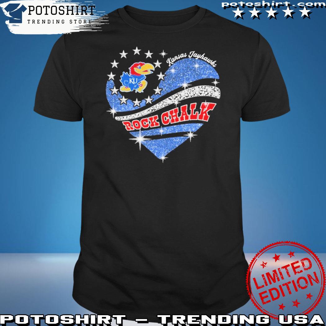 Official kansas jayhawks rock chalk heat shirt