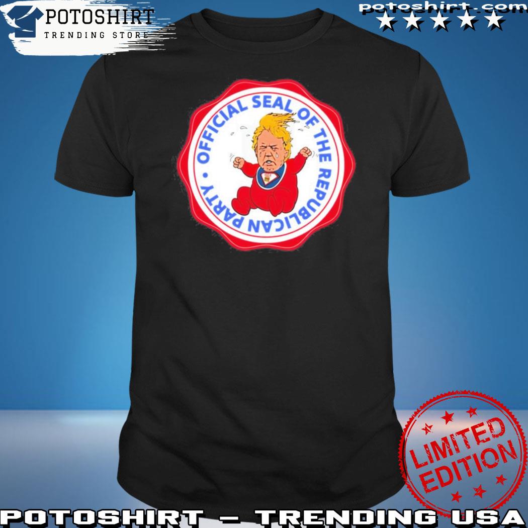 Official ktygraphics Cartoonist Official Seal Of The Republican Party Trump Baby Shirt