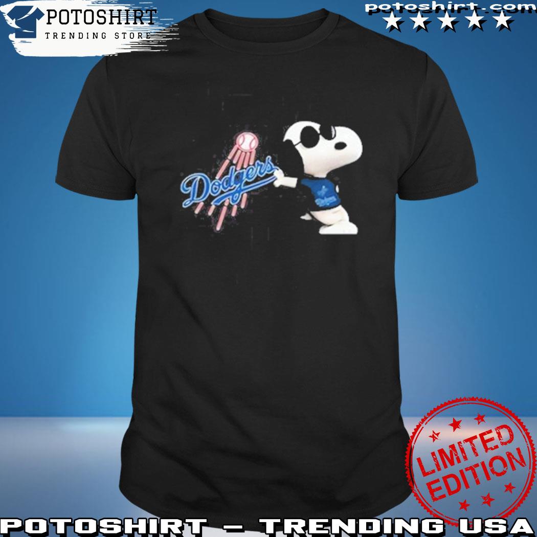 Official los Angeles Dodgers Snoopy Sun Glasses Proud Fan Shirt T-Shirt