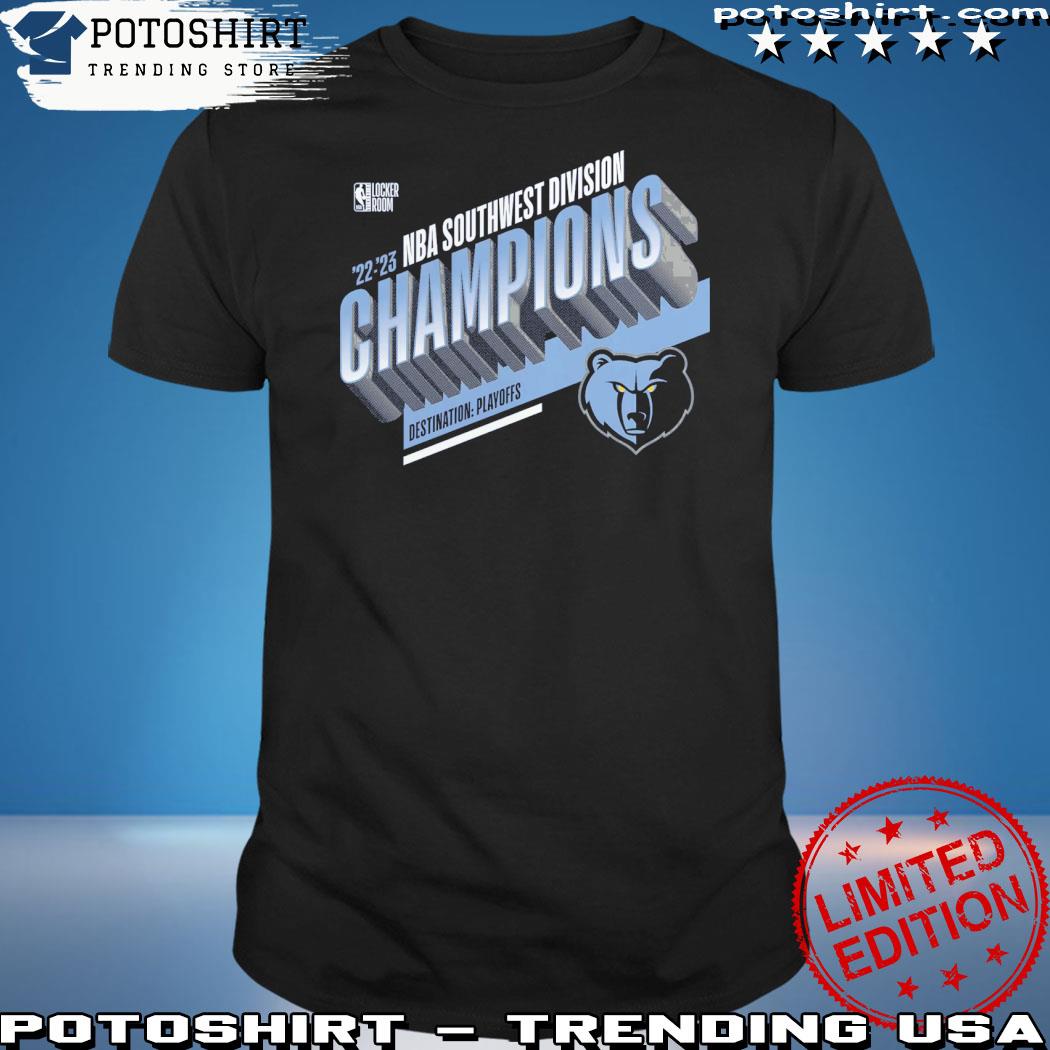 Official memphis Grizzlies Branded 2023 Southwest Division Champions Locker Room T-Shirt
