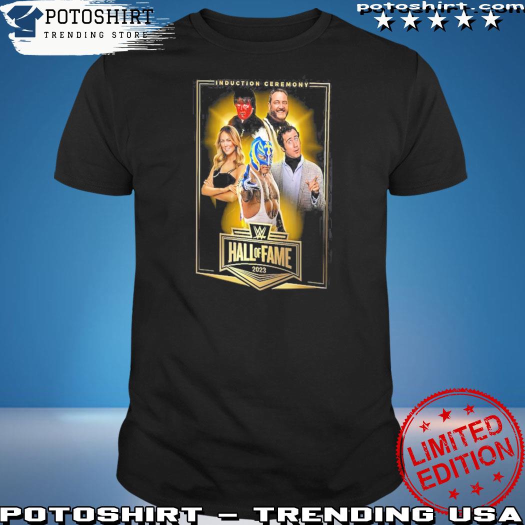 Official men's Black WWE Hall of Fame Class of 2023 T-Shirt