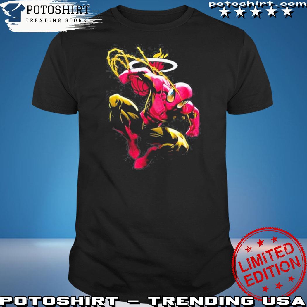 Official miami Heat Spiderman Miami Heat T-Shirt