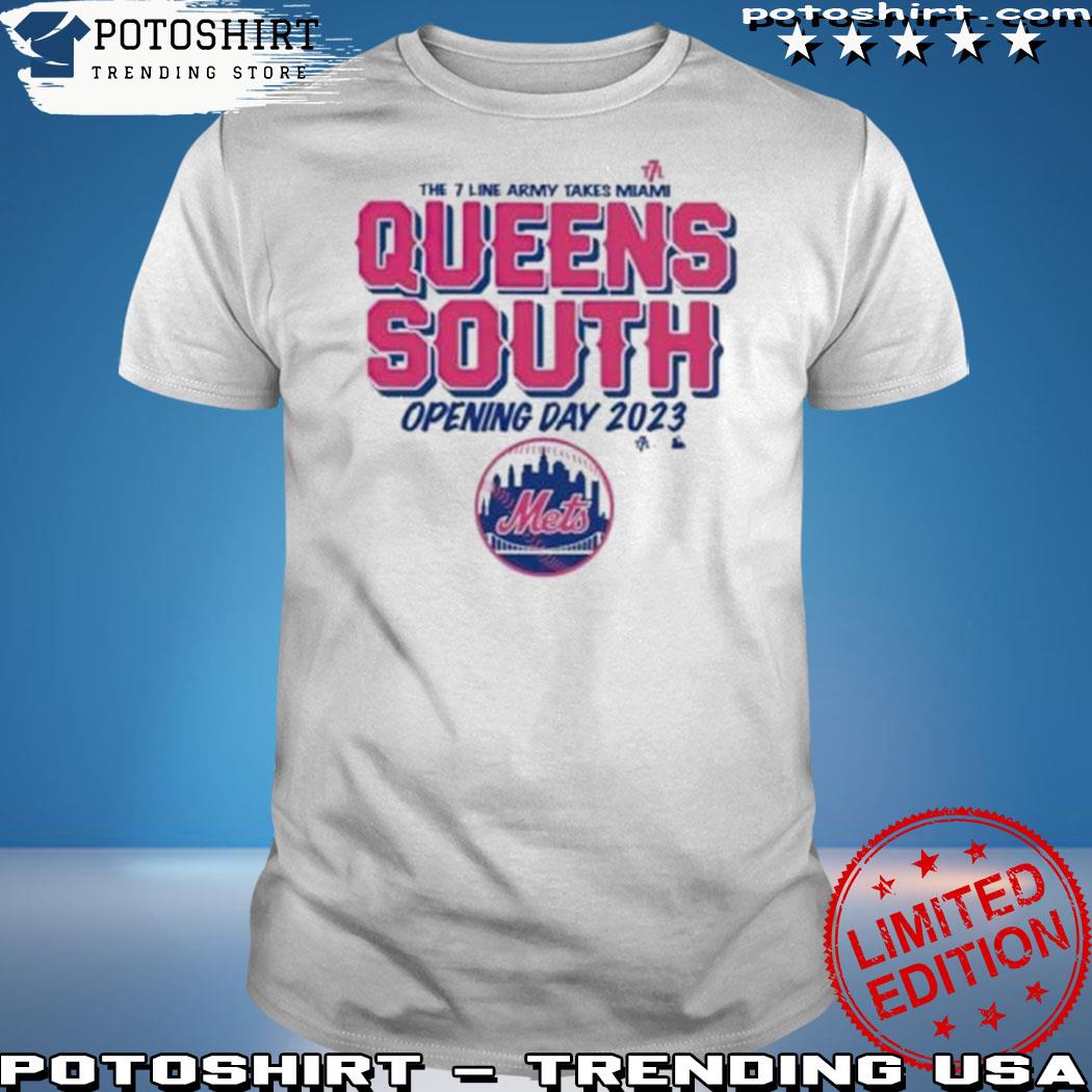Official new York Mets The 7 Line Army Takes Miami Queens South Opening Day Shirt
