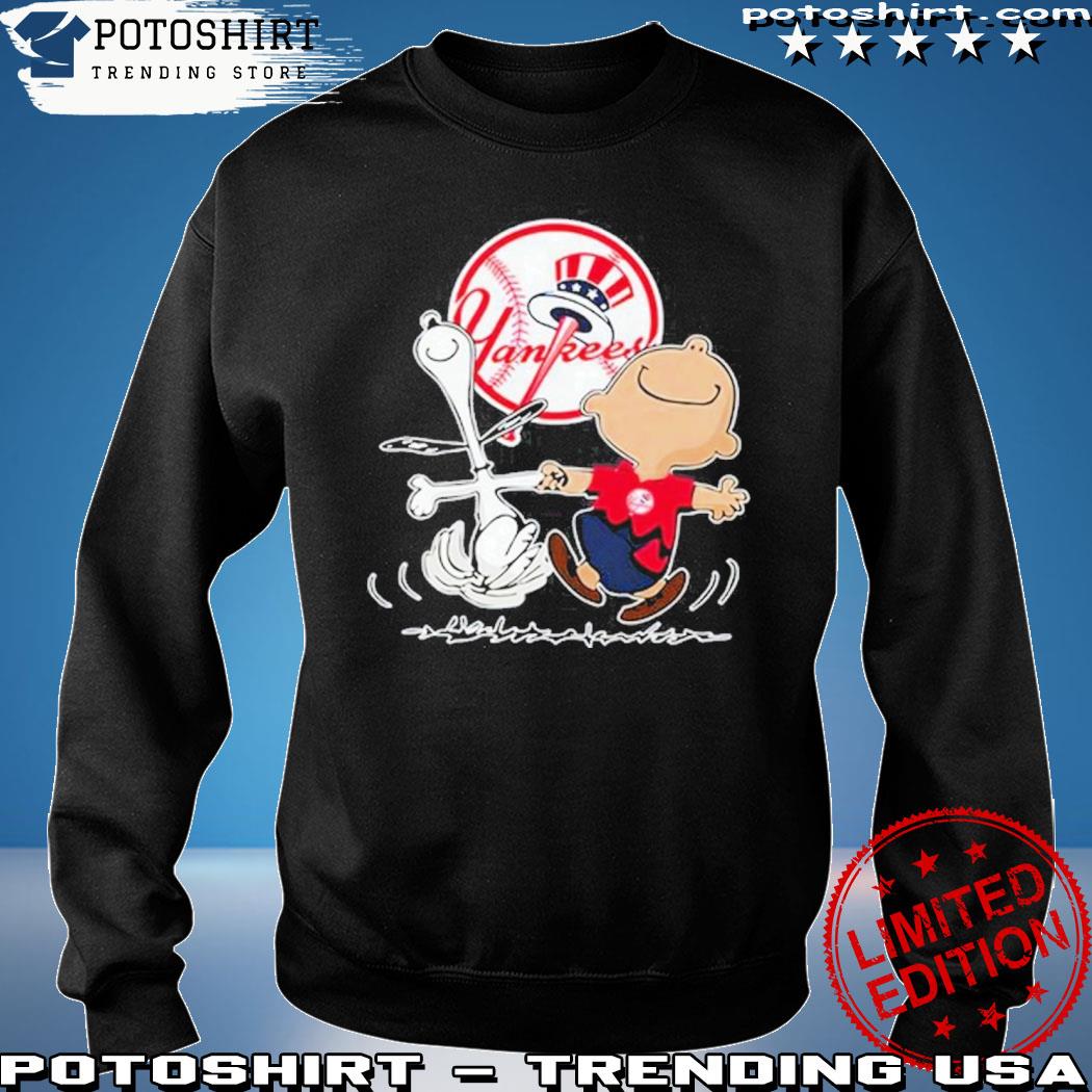 Peanuts Charlie Brown And Snoopy Playing Baseball New York Yankees T-shirt,  hoodie, sweater, long sleeve and tank top