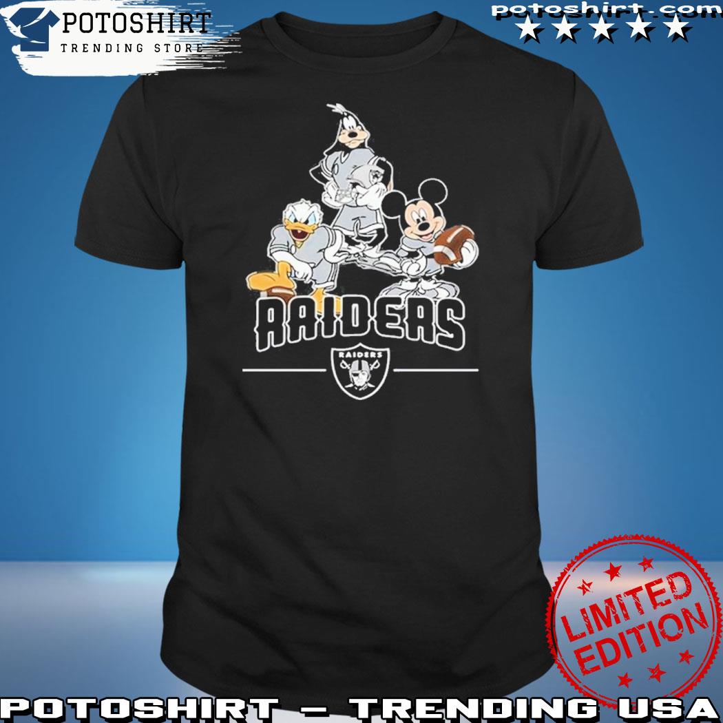 Oakland Raiders Mickey Donald Goofy Fan T-Shirt