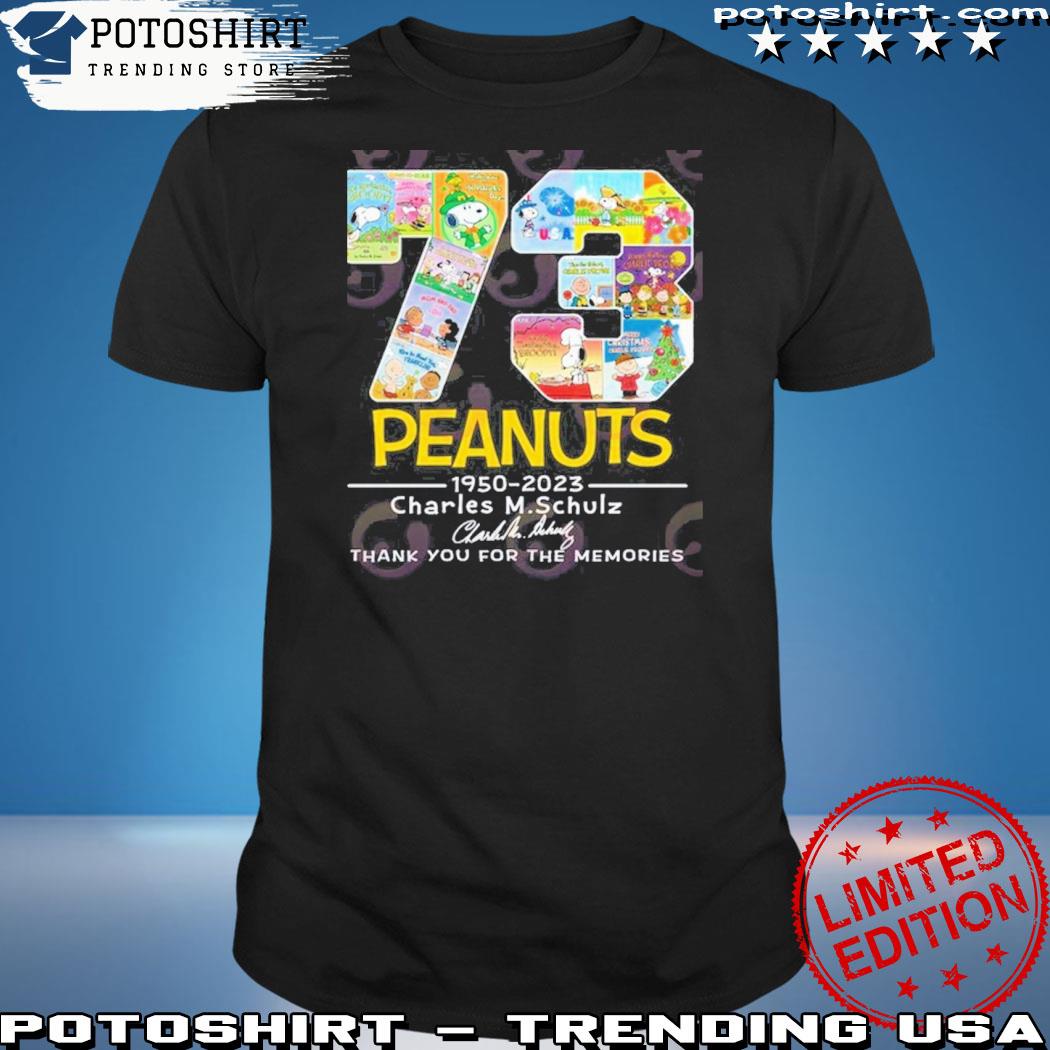 Official peanuts 1950 – 2023 Charles M.Schulz Thank You For The Memories T-Shirt