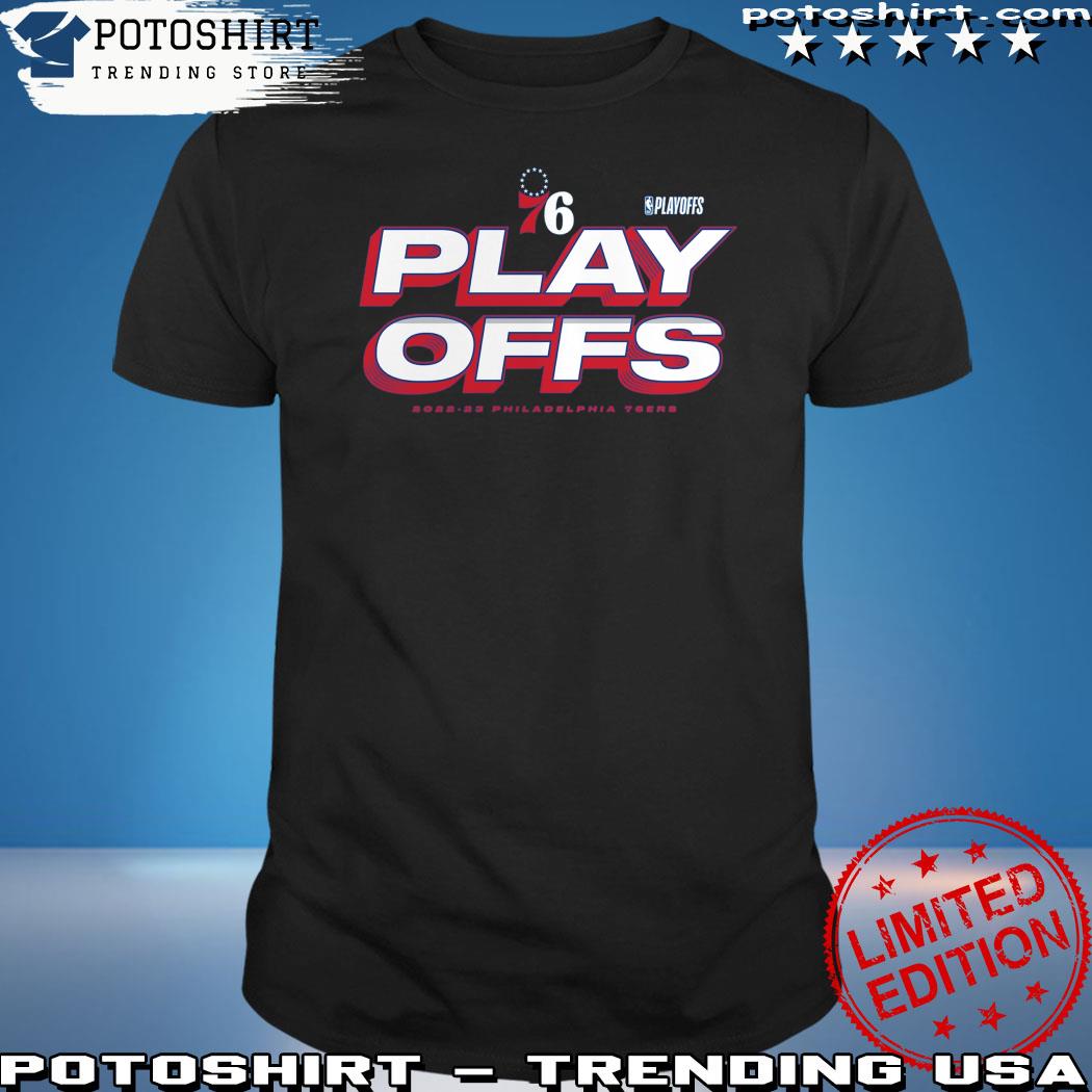Official philadelphia 76ers Branded 2023 NBA Playoffs Starter T-Shirt