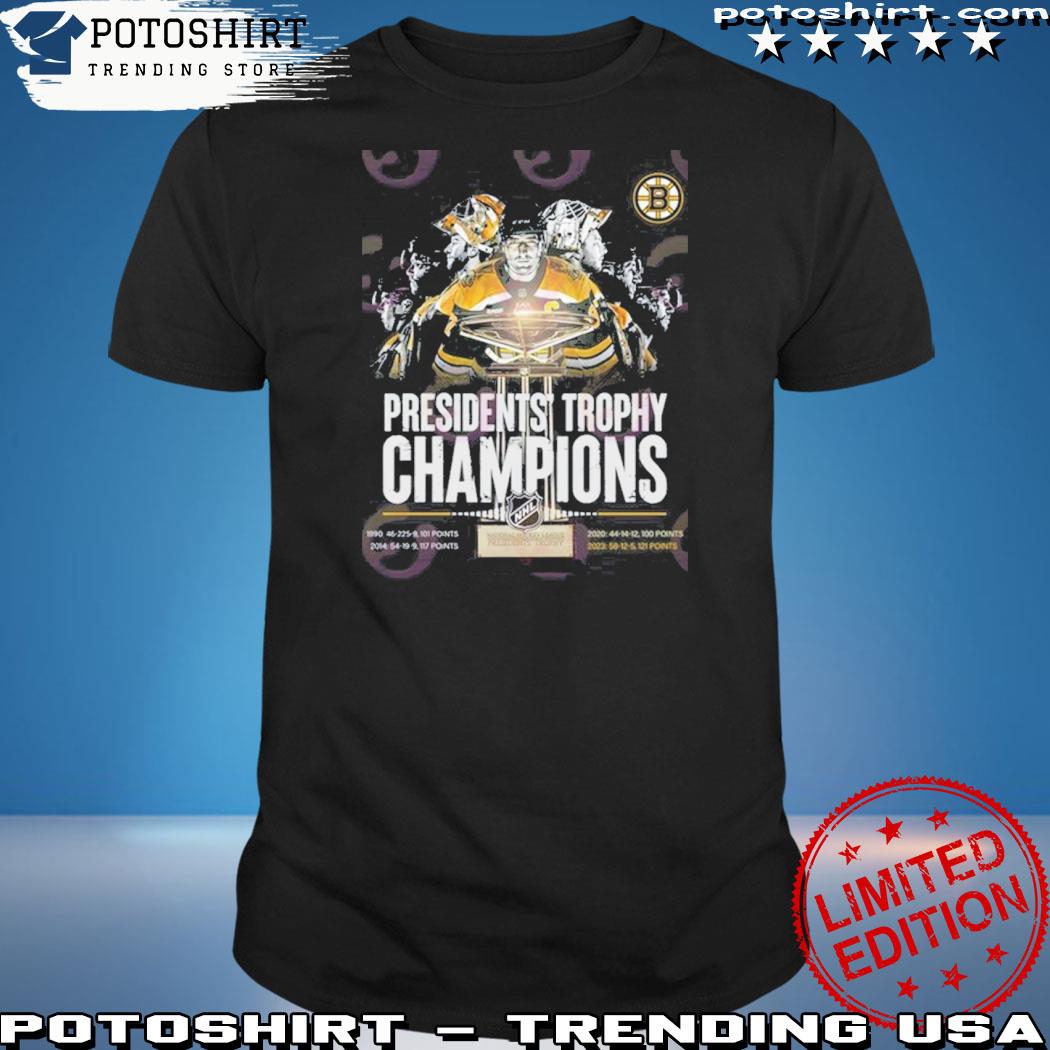 Official presidents Trophy Champions NHL Boston Bruins T-Shirt