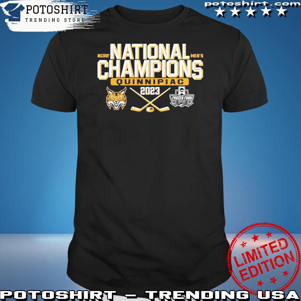 Official quinnipiac Bobcats 2023 Ncaa Men’s Ice Hockey National Champions Bracket T-Shirt