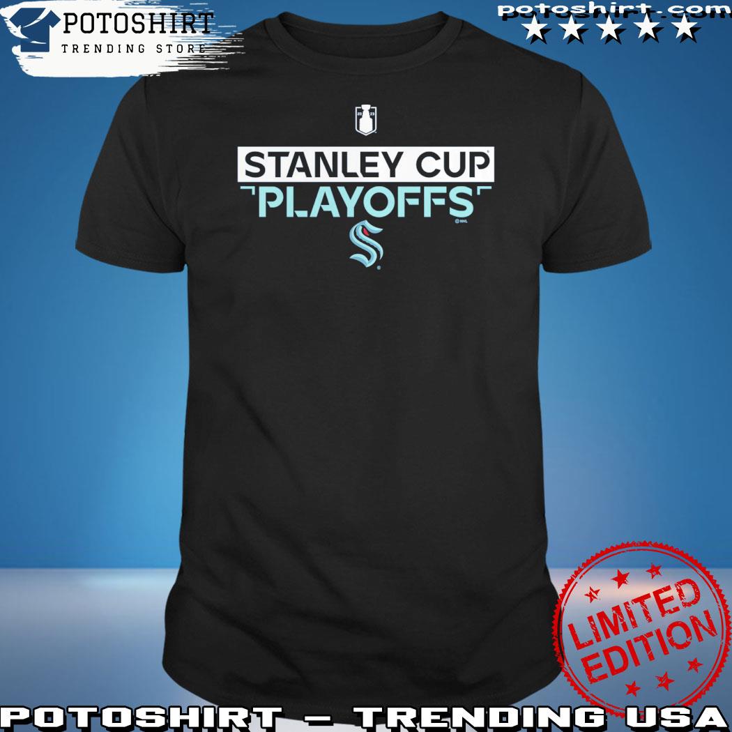 Official seattle Kraken Branded Navy 2023 Stanley Cup Playoffs T-Shirt