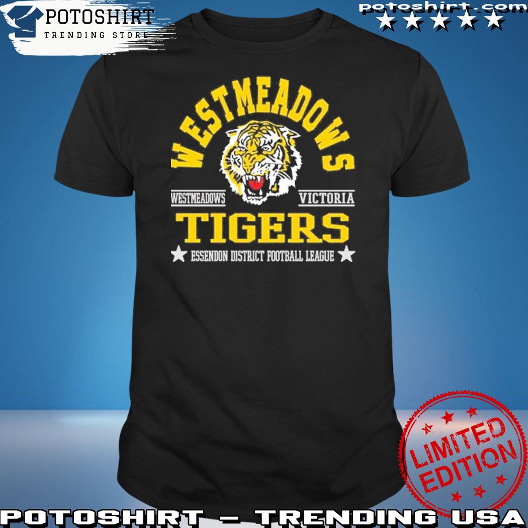Official west meadows westmeadows victoria tigers essendon district Football league shirt