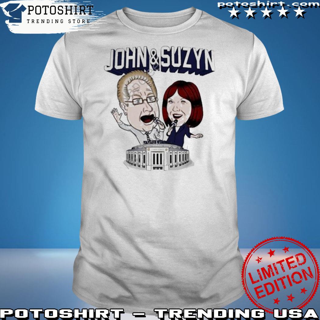 Yankees John And Suzyn Long Sleeve Tee Shirt - Limotees