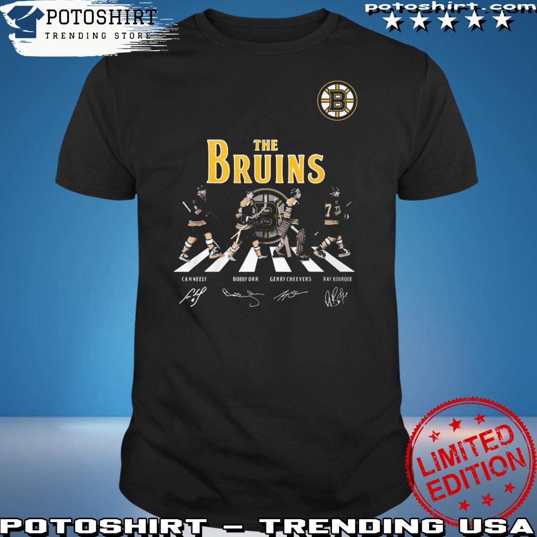 The boston bruins cam neely bobby orr gerry cheevers ray bourque